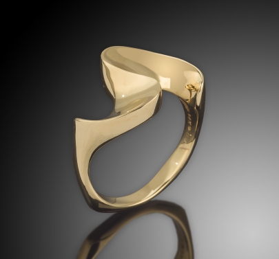 Swirl 14K Gold Ring